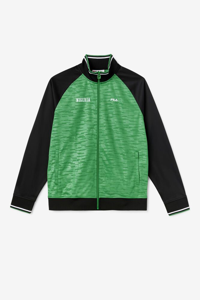 Fila Jakke Herre Grønn Nigeria Track 632814-HTM